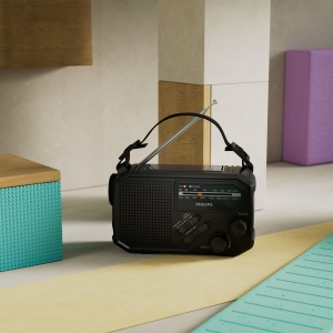 Radio d'urgence Philips TAR1609 avec tuner analogique FM/AM et lampe de poche 8