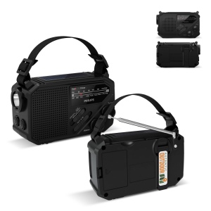 Radio d'urgence Philips TAR1609 avec tuner analogique FM/AM et lampe de poche