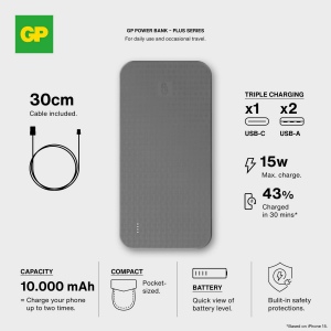 GP B+ Series Batterie externe 10000 mAh 7
