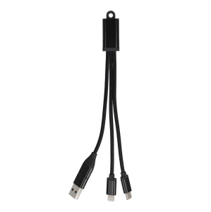 Câble de recharge 2 en 1 USB-A/C vers USB-C et Lightning en aluminium 4