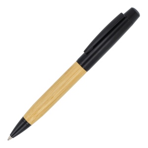 Stylo à bille métallique en bambou dans un tube 2