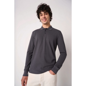 Polo piqué LSL homme