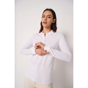 Polo piqué LSL femme 12
