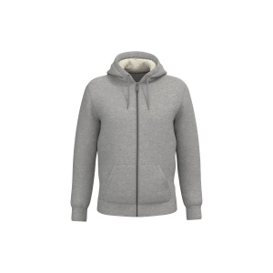 Sweat-shirt écoresponsable zippé doublé en sherpa unisexe 5