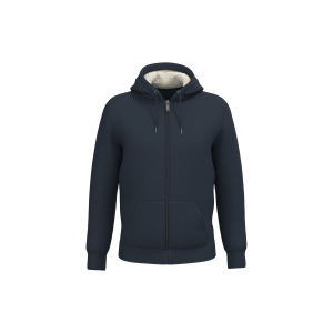 Sweat-shirt écoresponsable zippé doublé en sherpa unisexe 4