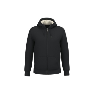 Sweat-shirt écoresponsable zippé doublé en sherpa unisexe 2