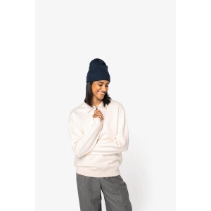 Sweat-shirt écoresponsable quart zip col polo à épaules tombantes unisexe 10