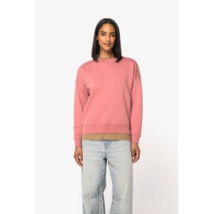 Sweat-shirt écoresponsable à col rond à épaules tombantes femme 8