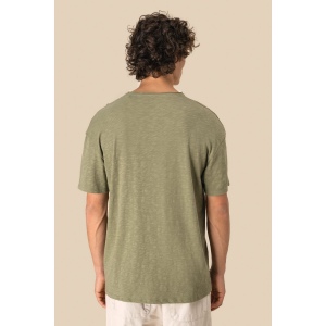 T-shirt écoresponsable col slub à épaules tombantes homme 8