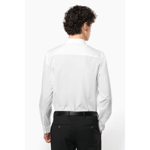 Chemise popeline polycoton sans poche entretien facile homme 4