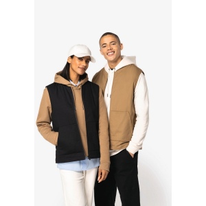 Bodywarmer rembourré en sergé écoresponsable à col teddy unisexe 6