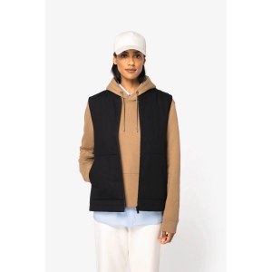 Bodywarmer rembourré en sergé écoresponsable à col teddy unisexe 7