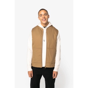 Bodywarmer rembourré en sergé écoresponsable à col teddy unisexe 8