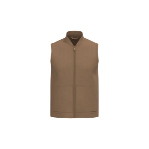 Bodywarmer rembourré en sergé écoresponsable à col teddy unisexe 3
