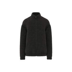 Sweat-shirt zippé à épaules tombantes en sherpa unisexe 2
