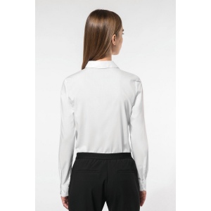 Chemise popeline polycoton sans poche entretien facile femme 4