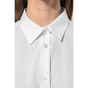 Chemise popeline polycoton sans poche entretien facile femme 5