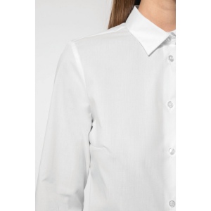 Chemise popeline polycoton sans poche entretien facile femme 7