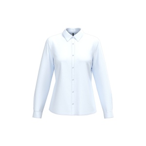 Chemise popeline polycoton sans poche entretien facile femme 2