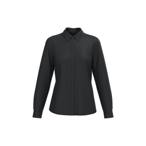 Chemise popeline polycoton sans poche entretien facile femme 3