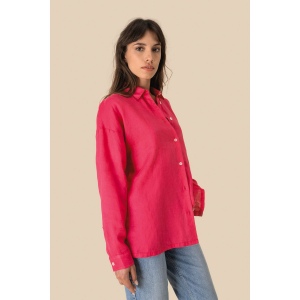 Chemise oversize en lin femme 7