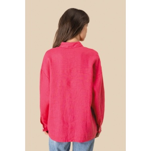 Chemise oversize en lin femme 8