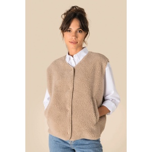 Veste sans manches en sherpa femme 7