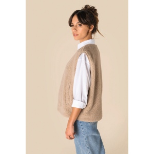 Veste sans manches en sherpa femme 8