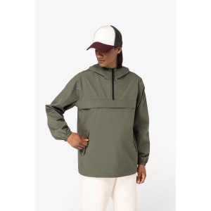 Veste coupe-vent imperméable écoresponsable quart zip unisexe 7
