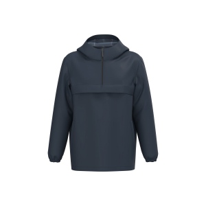Veste coupe-vent imperméable écoresponsable quart zip unisexe 3