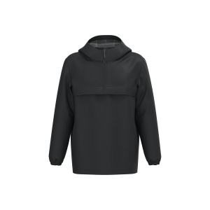 Veste coupe-vent imperméable écoresponsable quart zip unisexe 2