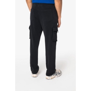Pantalon cargo écoresponsable délavé French Terry homme 4