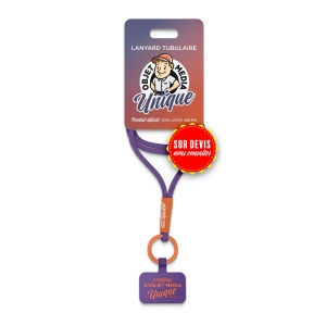 Lanyard tubulaire - europe - lanyard avec squeezer rigide logo quadri uv 5