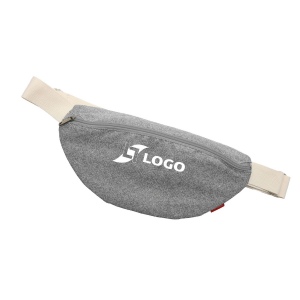 Sac banane 'Malaga', gris chiné RPET 4