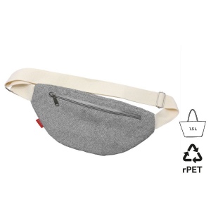 Sac banane 'Malaga', gris chiné RPET 2