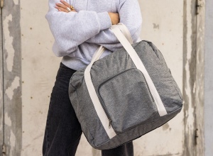 Sac de voyage pliable 'Tenerife', gris chiné RPET 7