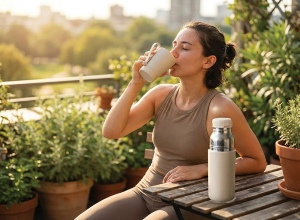 Bouteille isotherme 'Zeibu', beige, 550 ml 7