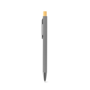 ZYLEN. Stylo à bille en aluminium recyclé (100 % rAL), avec finition en caoutchouc 19