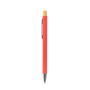 ZYLEN. Stylo à bille en aluminium recyclé (100 % rAL), avec finition en caoutchouc 15