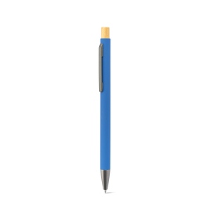 ZYLEN. Stylo à bille en aluminium recyclé (100 % rAL), avec finition en caoutchouc 3