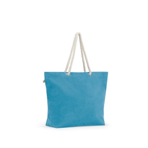 ATHENS. Sac de plage en coton recyclé (70 %) et polyester recyclé (30 %) (220 g/m²) 4