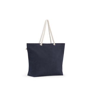 ATHENS. Sac de plage en coton recyclé (70 %) et polyester recyclé (30 %) (220 g/m²) 3
