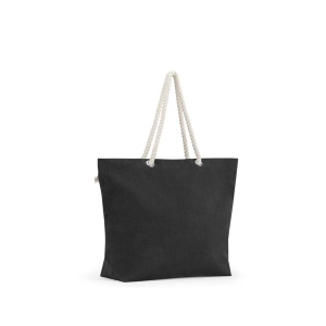 ATHENS. Sac de plage en coton recyclé (70 %) et polyester recyclé (30 %) (220 g/m²) 2