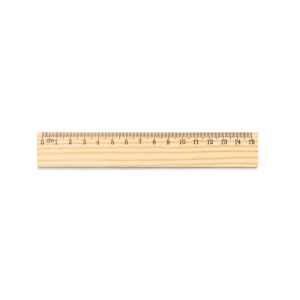 WESLEY 15. Règle en bois de pin avec échelle graduée de 15 cm 2