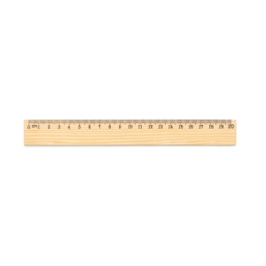 WESLEY 20. Règle en bois de pin avec échelle graduée de 20 cm 2