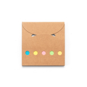 AINSLEY. Set de bureau 2 en 1, fabriqué à partir de papier 100 % recyclé, avec 6 blocs-notes autocollants 3