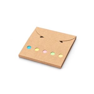 AINSLEY. Set de bureau 2 en 1, fabriqué à partir de papier 100 % recyclé, avec 6 blocs-notes autocollants 2