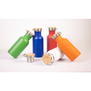 EWING. Bouteille en acier inoxydable à simple paroi (90 % recyclé) 10