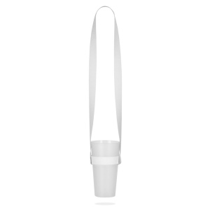 SWINDON. Lanyard de sublimation en polyester avec support de gobelet élastique 3