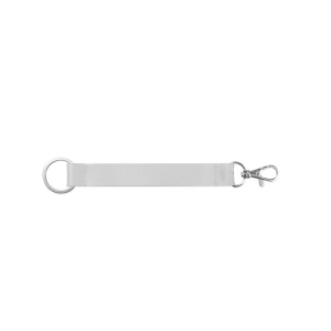 CRAWLEY. Lanyard courte en polyester pour sublimation avec anneau standard et mousqueton 2